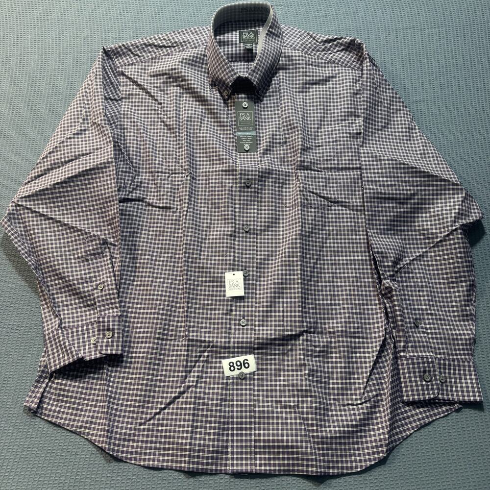 JOS. A. BANK Traveler Traditional Fit Shirt Men's Sz XXL Brand New